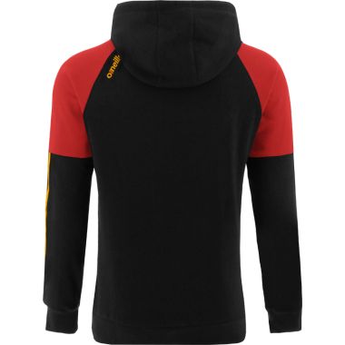 Men&#039;s Oslo Fleece Pullover Hoodie Black / Red / Amber