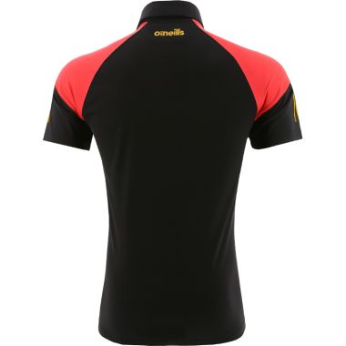 Men&#039;s Oslo Polo Shirt Black / Red / Amber