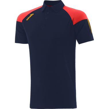 Men&#039;s Oslo Polo Shirt Marine / Red / Amber