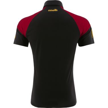 Men&#039;s Oslo Polo Shirt Black / Maroon / Amber