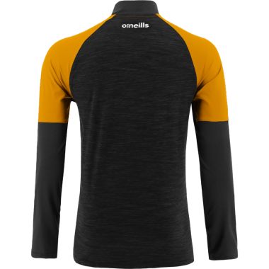 Men&#039;s Oslo Brushed Half Zip Top Black / Amber / White