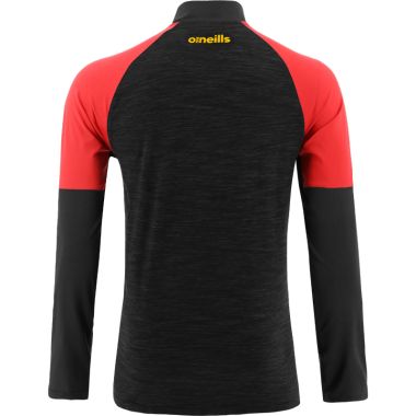 Men&#039;s Oslo Brushed Half Zip Top Black / Red / Amber