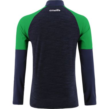 Men&#039;s Oslo Brushed Half Zip Top Marine / Green / White