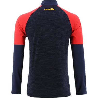 Men&#039;s Oslo Brushed Half Zip Top Marine / Red / Amber