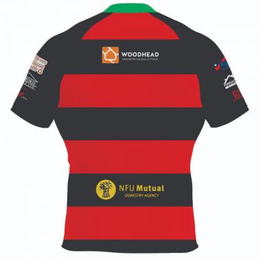 Oswestry Rugby Club Kids&#039; Rugby Jersey (Green Collar)
