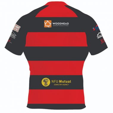 Oswestry Rugby Club Kids&#039; Rugby Jersey (Red Collar)