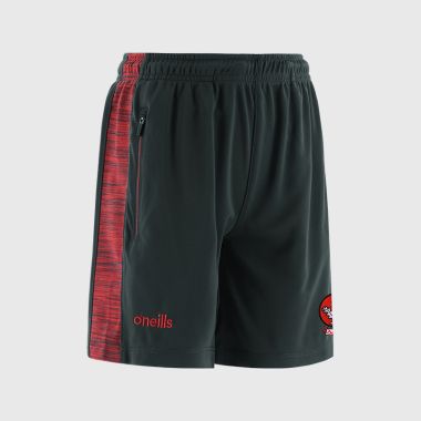 O&#039;Neills Derry GAA Kids&#039; Paxton Shorts Dark Grey / Red
