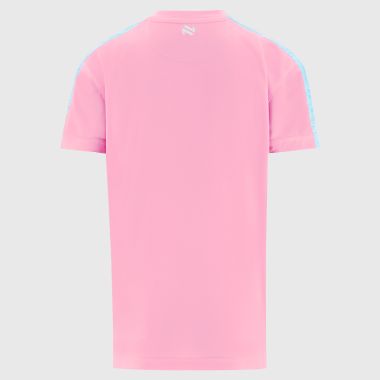 O'Neills Fermanagh GAA Kids' Paxton T-Shirt Pale Pink / Blue