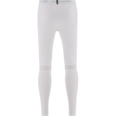 Men&#039;s Pro Body Base Layer Compression Leggings White / Silver