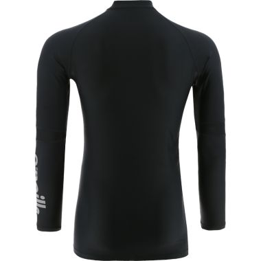Men&#039;s Pro Body Base Layer Compression Long Sleeve Top Black / Silver