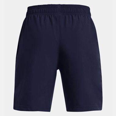 Under Armour Kids&#039; UA Woven Wordmark Shorts Midnight Navy / White