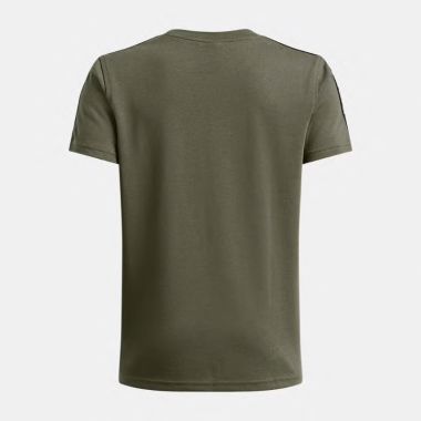 Under Armour Kids&#039; UA Sportstyle Taped T-Shirt Marine Od Green / White