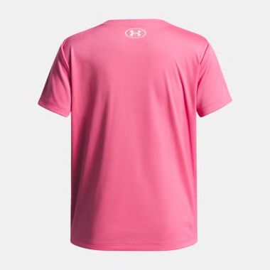 Under Armour Kids&#039; UA Wordmark Graphic T-Shirt Super Pink / White