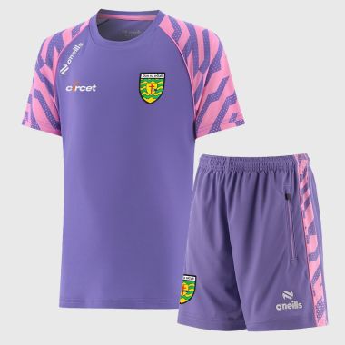 O'Neills Donegal GAA Kids' Electro T-Shirt & Shorts Set Purple