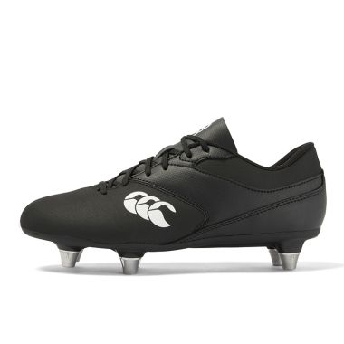 Canterbury Kids&#039; Phoenix Raze 6 Stud SG Youth Rugby Boots Black / White
