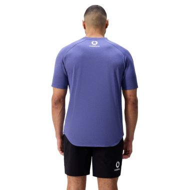 Canterbury Men's Ireland Rugby IRFU 2025/26 Elite Training T-Shirt Skipper Blue / Bleached Denim Marl
