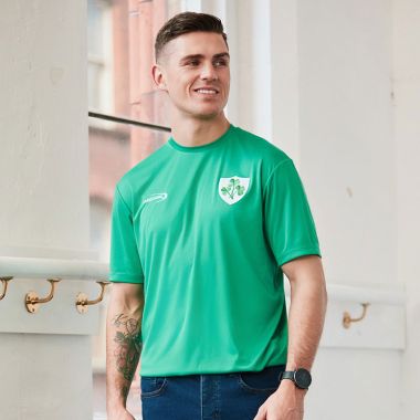 Lansdowne Ireland Men&#039;s Shamrock Crest T-Shirt Emerald