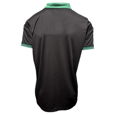 Lansdowne Men's Ireland Rugby Shamrock Performance Polo Shirt Black / Green