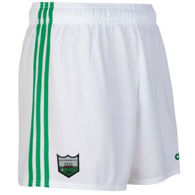 Rathangan GAA Kids&#039; Mourne Shorts (White/Green)