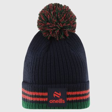 O&#039;Neills Carlow GAA Renew Bobble Hat Marine / Red / Green