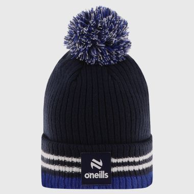 O&#039;Neills Laois GAA Renew Bobble Hat Marine / White / Royal
