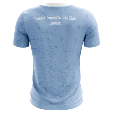Robert Emmetts Hurling Club Kids&#039; Short Sleeve Training Top Sky