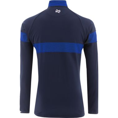 Monaghan GAA Kids&#039; Rockway Brushed Half Zip Top Marine / Royal / White
