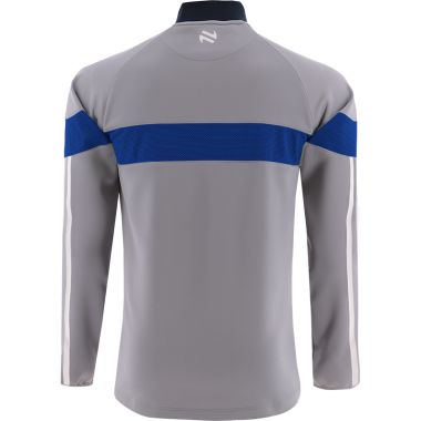 Monaghan GAA Kids&#039; Rockway Hybrid Half Zip Top Grey / Royal / White
