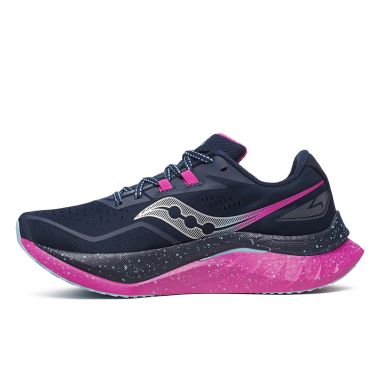Saucony Women&#039;s Endorphin Speed 4 Running Shoes Navy / Fuschia - SS25