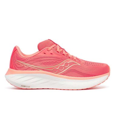 Saucony Women&#039;s Ride 18 Running Shoes Coral / Salmon - AW25