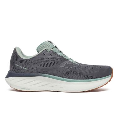 Saucony Men&#039;s Ride 18 Running Shoes Carbon / Iceberg - AW25