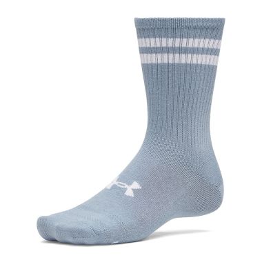 Under Armour UA Essential 6-Pack Crew Socks Blue Fog / Blue Wind / White