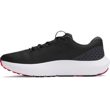 Under Armour Men&#039;s UA Surge 4 Running Shoes Black / Anthracite / Racer Red - AW25