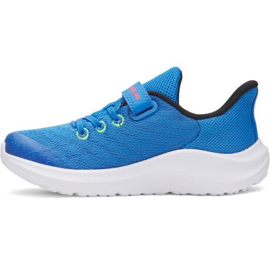 Under Armour Kids&#039; UA Pursuit 4 Big Logo AC Junior Running Shoes Blue Atlantis / High Vis Yellow / White - AW25