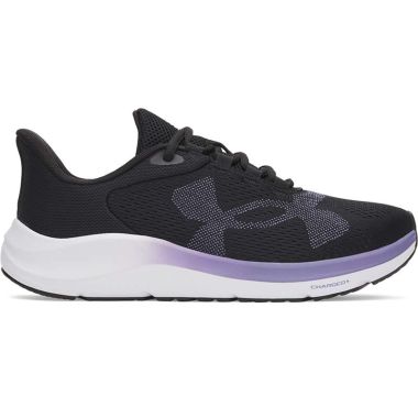Under Armour Women's UA Pursuit 4 Big Logo Running Shoes Black / Purple Luxe -SS26