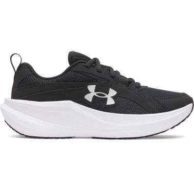 Under Armour Kids' Youth UA Charged+ Assert 11 Running Shoes Black / Black / Metallic Silver - AW26