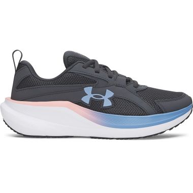 Under Armour Kids' Youth UA Charged+ Assert 11 Running Shoes Anthracite / Posh Pink / Blue Float - AW26
