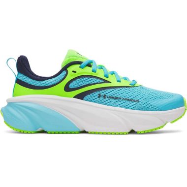 Under Armour Kids' Youth UA Rogue 3 Running Shoes Blue Blur / Hyper Green / Midnight Navy - SS26