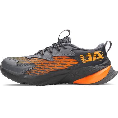 Under Armour Kids&#039; UA Scramjet 7 Junior Running Shoes Anthracite / Castlerock / Blaze Orange - AW25