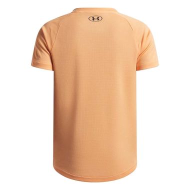 Under Armour Kids' UA Tech™ Textured T-Shirt Orange Bloc / Black