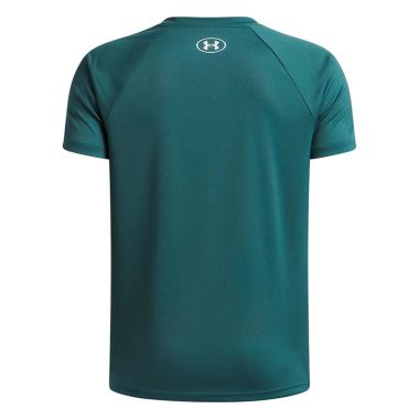 Under Armour Kids' UA Tech™ Split Wordmark T-Shirt Rack Green / White