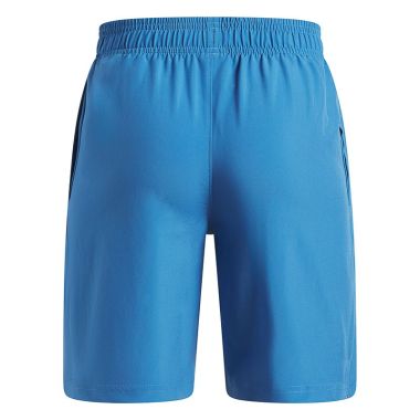Under Armour Kids' UA Tech™ Woven Wordmark Shorts Aegean Blue / White