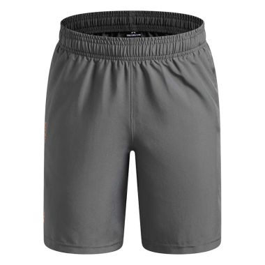 Under Armour Kids' UA Tech™ Woven Wordmark Shorts Clay Green / Orange Bloc
