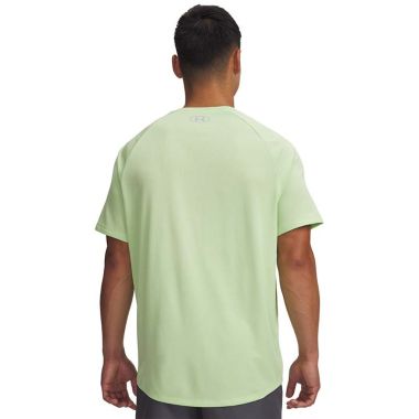 Under Armour Men's UA Tech™ Textured T-Shirt Lumos Lime / Mod Gray