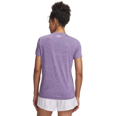 Under Armour Women's UA Tech™ Twist T-Shirt Purple Luxe / White
