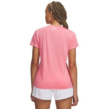 Under Armour Women's UA Tech™ Twist T-Shirt Bittersweet Pink / White