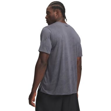 Under Armour Men's UA Tech™ Vent Jacquard T-Shirt Castlerock / Ultimate Black