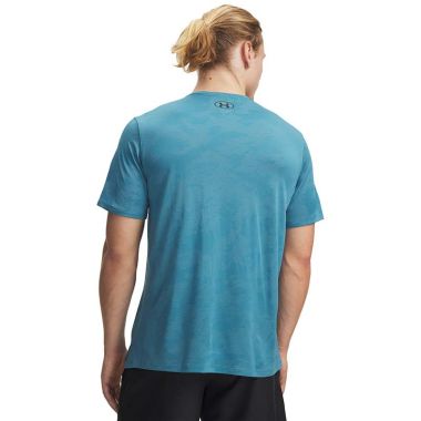 Under Armour Men's UA Tech™ Vent Jacquard T-Shirt Boundless Blue / Black