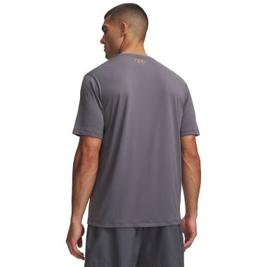 Under Armour Men's UA Tech Play T-Shirt Castlerock / Outrageous Orange