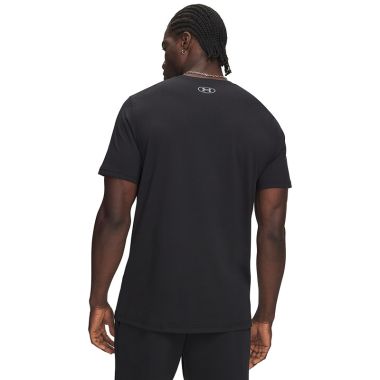 Under Armour Men's UA Logo Wordmark T-Shirt Black / Titan Grey